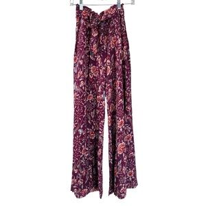 Free People One Rayon Wide Leg Bohemian Pants Size Small